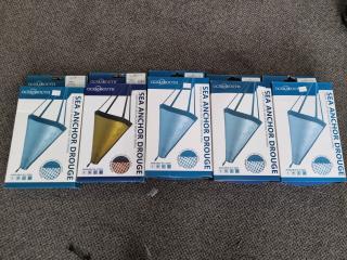 5x OceanSouth Sea Anchor Drouges, New