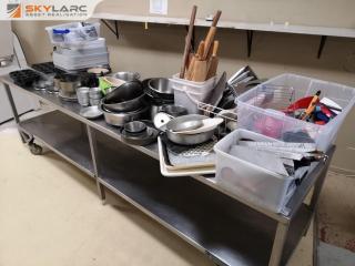 Large Assortment of Commercial Baking Tools, Trays, Accessories & More