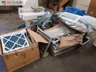 Assorted HVAC Supplies, Filters, Ducking, Vents & More