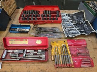 Assorted Sockets and Hand Tools 