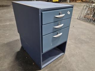 3-Drawer Lockable Security Drawer Unit