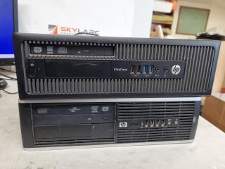 2x HP SFF Desktop Computers, Both with issues