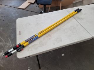 2x Rhino Telescopic Painters Poles