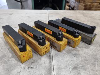 5x Sandvik Coromant Lathe Tool Holders, 25x25mm size