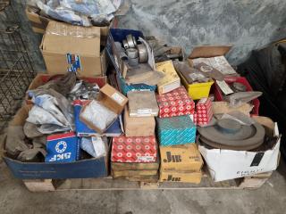 Pallet of Assorted Industrial Parts, Bearings, & More