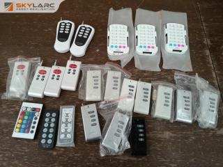 19x Assorted RGB LED Light Controller Remote Controls