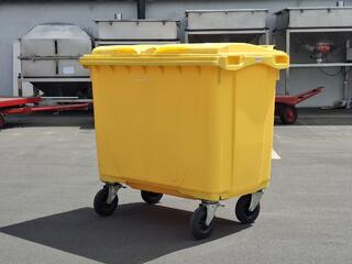 Simpro Yellow Wheelie Bin 4-Wheel Industrial Container