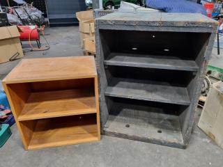 2x Woskhop Storage Shelf Cabinets