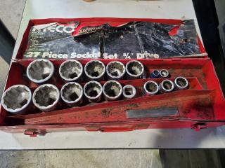 Partial 3/4" Socket Set 