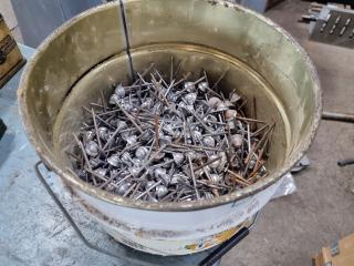 Bucket of Vintage Roofing Nails