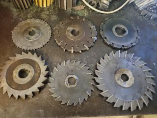 6 Milling Machine Blades 