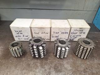 4 x Gear Hobber Cutters