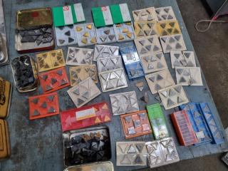 Assorted Lathe Tooling Indexes Inserts, Triangle Shape