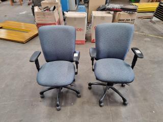 Pair of Office Swivel Chairs