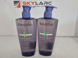 Kerastase Paris Blond Absolu Bain Lumiere Shampoo, 2x 500mL Bottles