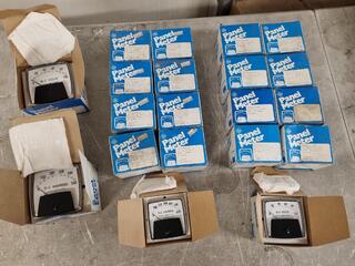 20x GE General Electric DC Voltage Panel Meters, New