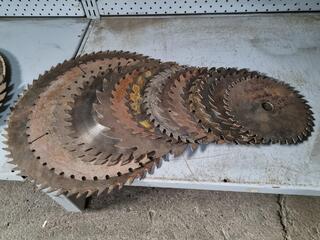 15x Assorted Used Circular Saw Blades