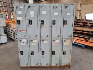 10x Door Personnel Locker Unit by W.H. Harris