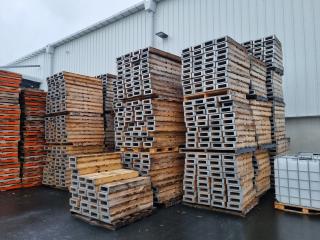 Huge Lot of Wooded Half Pallets/Slippers