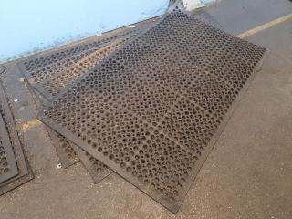 4 Anti Fatigue Rubber Workshop Mats