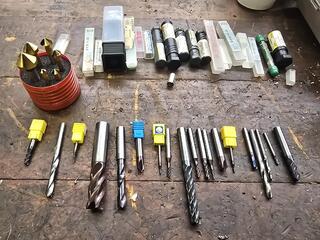 Assorted End Mills and Drill Bits Lot
