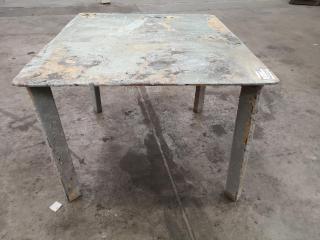 Heavy Steel Workshop Table