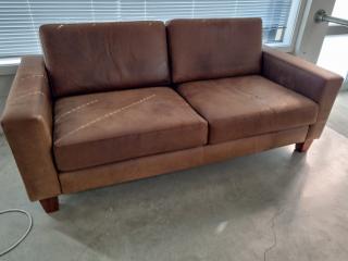 Vintage Leather Sofa Couch