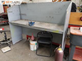 Wood & MDF Workbench w/ Record Vice