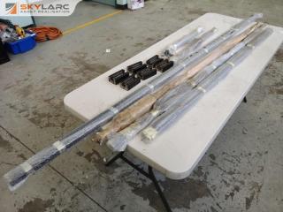 Industrial Rails w/ 10x Bearing Slide Bock Attachments