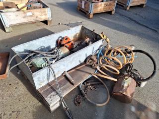 Assorted Lifting Equipment (Chain Blocks, tracks)