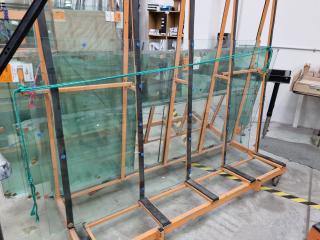 2x Large Glass Panels, 1913x1150x6mm each