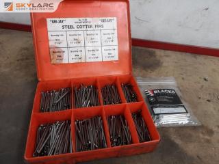 Case of Steel Cotter Pins, Assorted Imperial Sizes