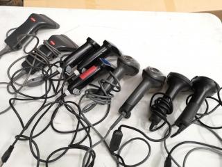 9x Assorted Handheld Barcode Readers