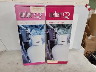 2x Weber Q Gas Gauges for Compatible Weber Grills