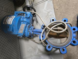 Large Butterfly Valve with Electric Actuator