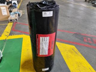 2x Industrial Conveyor Belt Rolls, Each 600x2575mm