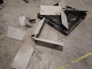 Stainless steel impeller blades and hubs