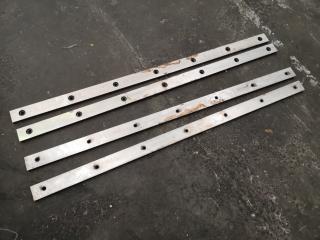 4x Steel Guillotine Slitting Cutter Blades