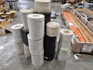 19x Assorted Sizes of Conveyor Belt Rolls