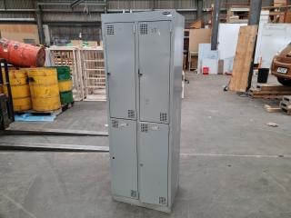 Europlan 4-Compartment Steel Personel Staff Locker 