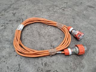 8 Meter 20Amp 250V 50Hz 3 Phase Extension Lead