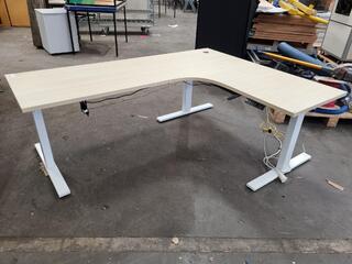 Adjustable Height Office Corner Desk