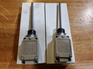 2x Omron Coil Spring Limit Switches