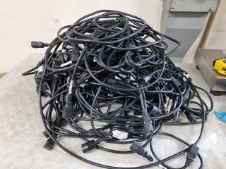 56x Power Extension Cords, C14 Male To C13 Female, Assorted Lengths