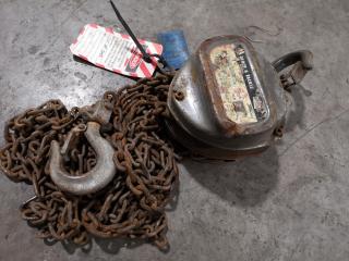 500kg Chain Block, Faulty Tag Attached