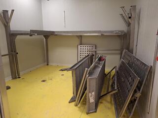 Stainless steel platform and perforated panels