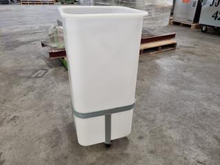 Food Grade Plastic Bin w/ Trolley