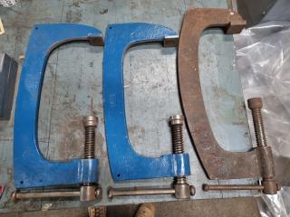 3x Large G-Clamps