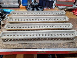 4x 735mm Long Wood Stands for Morse Taper Drills