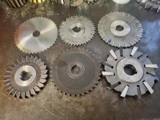 6 Milling Machine Blades 